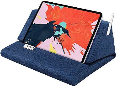 Mo Ko Tablet Pillow Stand – Premium Soft Support for Tablets Up to 11 Inches, Ideal for i Pad 10.2″ (8 th Gen), i Pad Air 4/3, i Pad Pro 11/10.5/9.7, Mini 5/4, Galaxy Tab S6/S7 11″ – Luxurious Hands-Free Viewing Solution in Chic Purple for Ultimate Relaxation and Versatile Use