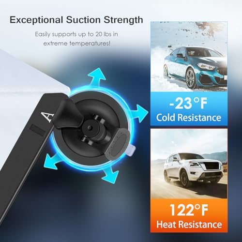 Starlink Mini Car Mount with Industrial-Grade Suction Cups – Effortless Dual Aluminum Slot Installation for Sunroofs & Glass Windows | Essential Travel Accessory for Optimized Internet Connectivity and Speed