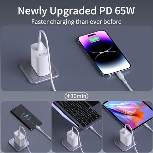 65 W USB-C Fast Charger Block Duo – Compact Power for Laptops, Phones, and Tablets – Enhanced Compatibility with Quick Charge Technology – Ideal for Travel and Office Use – Reliable Safety Features with 18-Month Warranty – Perfect Gift for Tech Enthusiasts