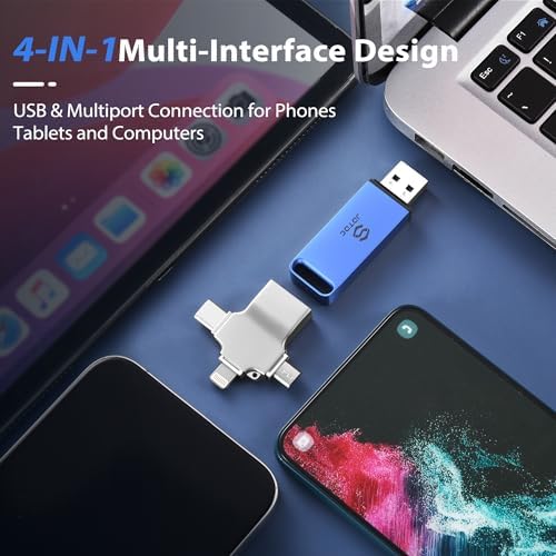 Ultimate 512 GB Photo Storage Stick – Effortless Auto Backup Flash Drive for i Phone & i Pad – High-Speed External Storage Solution for All Devices – Safeguard Your Memories with Compact Design and Enhanced Compatibility