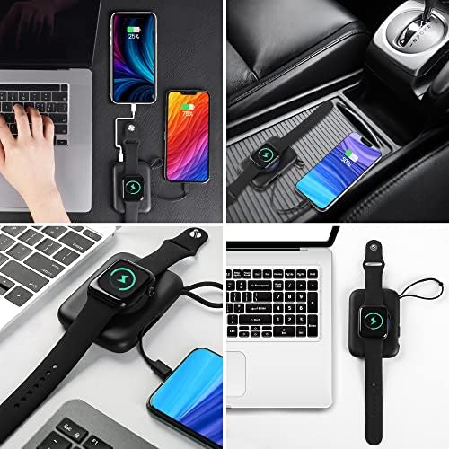 HUOTO Ultra-Compact 5000 m Ah Portable Charger – Premium Power Bank for i Phone 14/13/12/11/8/7/6 & Apple Watch Series 1-9 – Fast Charging, Lightweight, and Versatile Charging Solution for On-the-Go Lifestyle