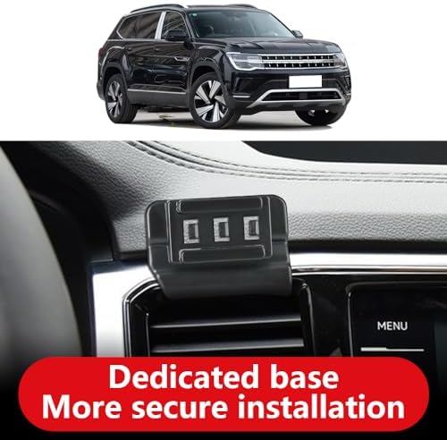 VW Atlas & Atlas Cross Sport Mobile Phone Mount (2018-2023) – Premium Hands-Free Navigation Cradle for Safe Driving – Durable and Stylish Auto Accessory for Seamless Connectivity and Enhanced Vehicle Aesthetics