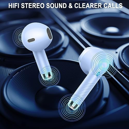 Unleash Premium Sound with Jxrev 2025 Wireless Earbuds – Advanced Bluetooth 5.4 Tech for Effortless Connectivity, Hi-Fi Stereo Audio for Unmatched Clarity, IP7 Waterproof Design for Ultimate Protection, 40-Hour Playtime for All-Day Listening, Enhanced 4-Mic Noise Cancellation for Crystal-Clear Calls, LED Battery Life Indicator for Convenience, Perfect for Active Lifestyles and Daily Use