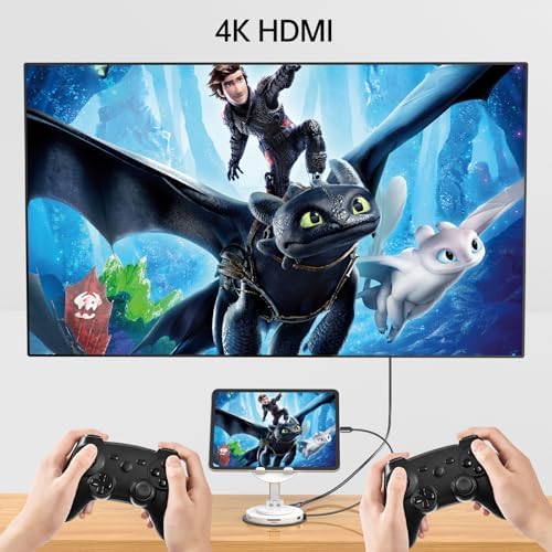 Maximize Your Workspace Efficiency with the 100 W USB-C Docking Station: Versatile 5-Port Universal Hub with Adjustable Phone Stand and 360° Rotating Base for Seamless Connectivity Across Mac Book Pro, Air, Dell, and HP Laptops – Power Delivery Charging and Fast USB 3.0 Data Transfer for Enhanced Productivity