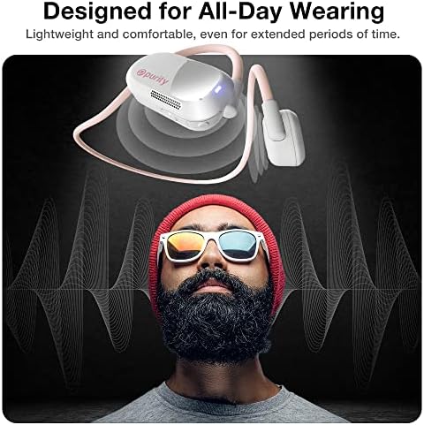 Purity Air Open Ear Headphones – Advanced True Air Conduction Wireless Bluetooth Earbuds with Dual Mic for Clear Calls – Ergonomic, Sweat-Resistant Design for Active Lifestyles – Compatible with i Phone & Android – Ultimate Comfort and Audio Awareness