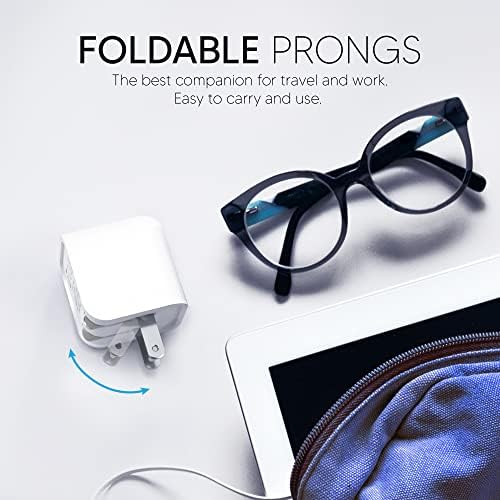 Talk Works MFi Certified 5′ Lightning USB Cable for i Phone 14/13/12, Air Pods, and i Pad – Fast Charging Wall Charger Adapter – Durable Black Design for Enhanced Compatibility and Speed