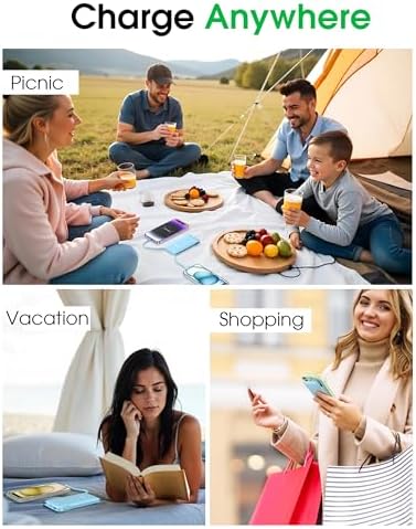 Ultra-Slim 10,000 m Ah TG90° Portable Power Bank with Built-in Lightning and USB-C Cables – Fast Charging, Lightweight Battery Backup for i Phone and Android Devices – Essential On-the-Go Charger for Busy Lifestyles
