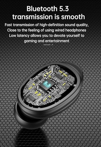 Revolutionary Bluetooth 5.3 True Wireless Earbuds – IP7 Waterproof Sports Headset with Touch Control & Built-in Mic for Superior Sound Quality and Comfort – Model 13 with LED Battery Display for Active Lifestyles and Seamless Connectivity