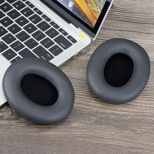 Ultimate Memory Foam Replacement Earpads for Skullcandy Crusher ANC 2 – Exceptional Noise Isolation and Unmatched Comfort for Enhanced Audio Experience, Ideal Fit for Wireless Headphones (Sleek Black)