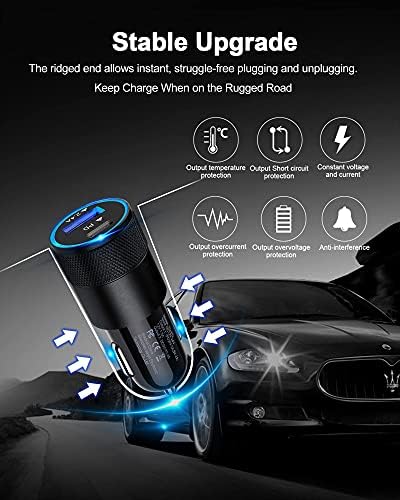 AILKIN 30 W PD USB-C Car Charger – Dual-Port Fast Charging Adapter for i Phone, Samsung, Google Pixel | Compact & Durable Lighter Plug with Enhanced Compatibility and Safety Features for On-the-Go Power Solutions