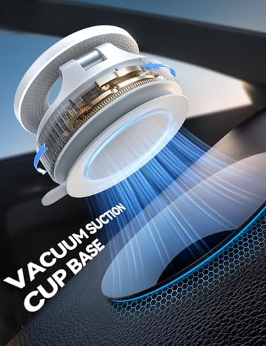 JOYROOM Magsafe Suction Cup Phone Mount, Vacuum Magnetic Phone Holder for Car, 360° Metal Strut Magsafe Car Mount for iPhone 16 Pro Max Plus/iPhone 15 14 13 12 & Android Magsafe Case, Dark Blue – Enhanced Compatibility and Speed