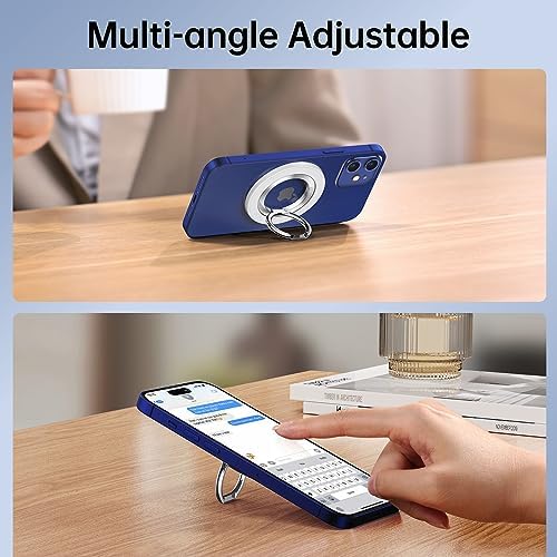 Syncwire Magnetic Phone Ring Holder – Titanium Alloy Kickstand for i Phone 12-16 Pro Max & Compatible Android Devices – Ergonomic Design, Enhanced Mag Safe Stability, Lightweight Grip for Ultimate Hands-Free Convenience