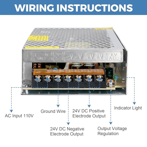 Universal 24 V 10 A AC/DC Power Supply Adapter – 240 W High-Efficiency Switching Converter for LED Lighting & CCTV Systems – Superior Voltage Stability with Advanced Safety Features for Secure Device Performance