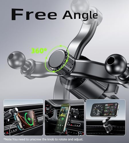 Effortless Charging on the Road: Qi2-Certified 15 W Mag Safe Car Charger Mount for i Phone 16/15/14/13/12 Pro Max Plus & Galaxy S25 – Secure Magnetic Holder for Fast, Reliable Performance and Enhanced Compatibility