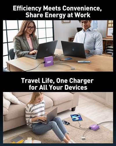 Revolutionize Your Charging Routine with the 280 W Ga N USB-C 8-Port Fast Charging Station – Power Up Laptops, Smartphones & More with PD 65 W Compatibility for Mac Book Pro/Air and Dell – Compact & Lightweight Design Perfect for Home, Office, and Travel – Universal Fast Charger for i Phone, Samsung Galaxy & All USB-C Devices