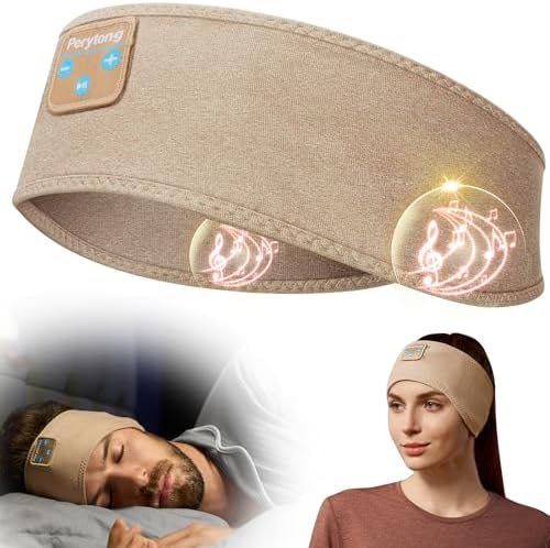 Ergonomic Bluetooth Sleep Headphones: Wireless Sports Headband with Hi-Fi Stereo Sound for Ultimate ASMR Relaxation – Lightweight, Cozy Audio Solution for Men and Women, Perfect for Meditation and Restful Sleep