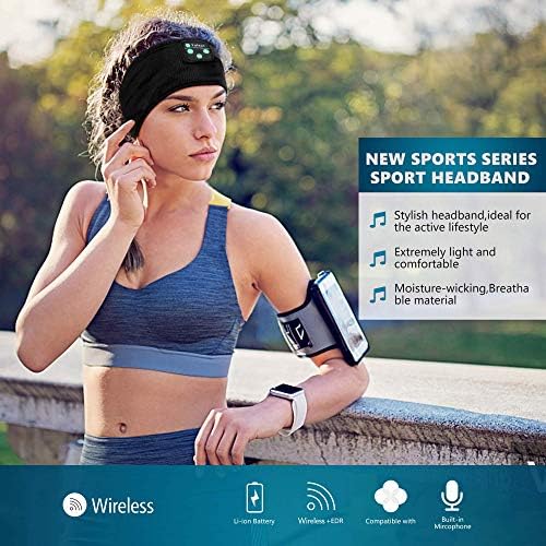 Fulext Bluetooth Sleep Headphones Headband – Ultimate Comfort for Side Sleepers, Thin HD Stereo Sound Quality – Ideal for Insomnia Relief and Travel Convenience – Perfect Gift for Men and Women – Enhanced Compatibility, Long-Lasting Battery Life for All Night Relaxation