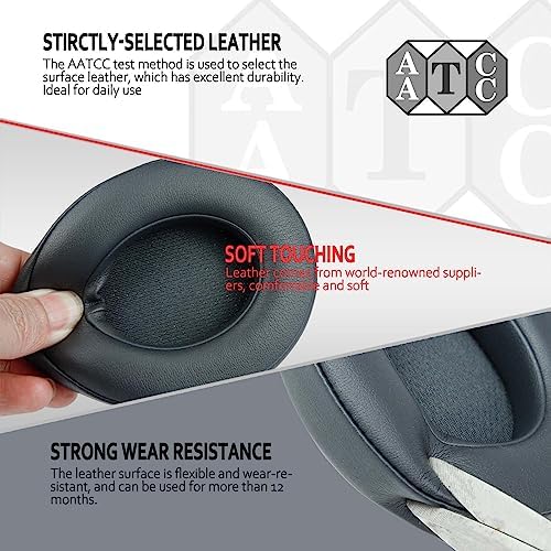 Upgrade Your Beats: Krone Kalpasmos Studio 3 & 2 Replacement Ear Pads – Soft Memory Foam Cushions for Ultimate Comfort and Noise Isolation in Vibrant Red – Perfect Fit for Wired & Wireless Models (B0501, B0500) – Enhance Sound Quality & Style Effortlessly