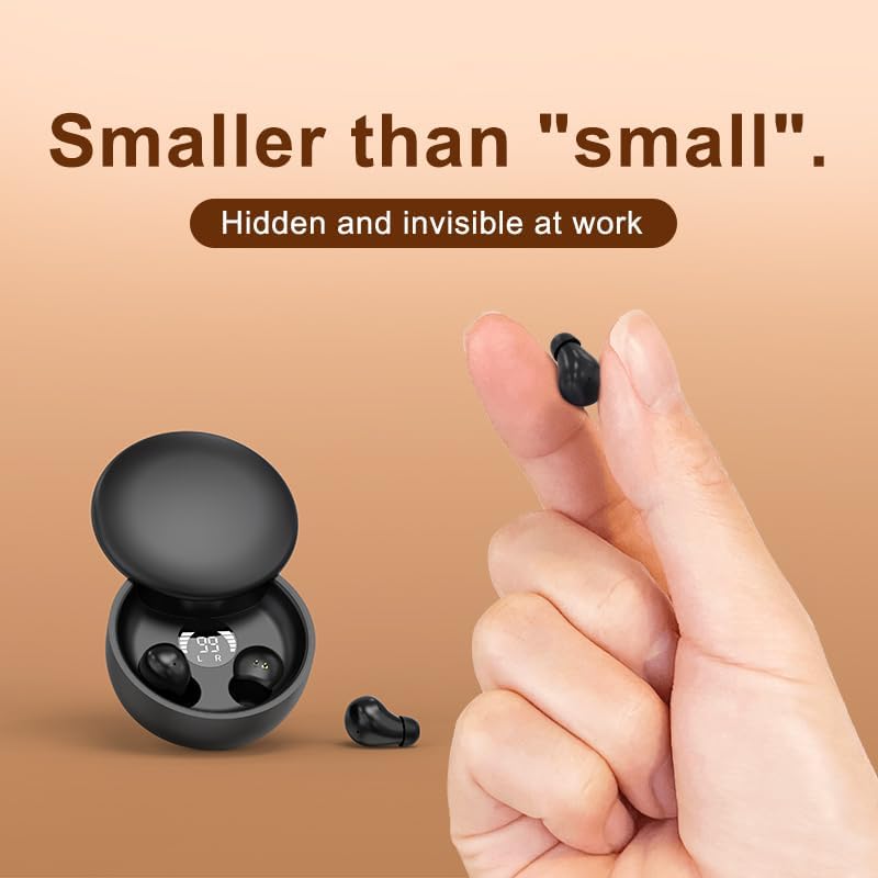Beige Ergonomic Mini Bluetooth Earbuds – Premium Sound Quality, Hassle-Free Auto Pairing, and IPX5 Waterproof for Active Lifestyles with Ultimate Comfort and Portability