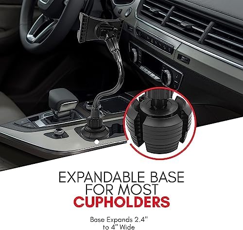 Transform your driving experience with the Macally Adjustable Cup Holder Tablet Mount – a robust and versatile solution for hands-free tablet use in your vehicle. This innovative car accessory seamlessly fits into your cup holder, accommodating various tablet sizes including i Pad Pro, i Pad Air, and i Pad Mini up to 12.9 inches. Enjoy the freedom of 360-degree rotation for optimal viewing angles, making navigation, video calls, or entertainment accessible for both front and back seat passengers. Designed for effortless installation without tools, this durable tablet holder is built to endure the rigors of everyday travel while keeping your device secure on bumpy rides. Ideal for busy parents looking to entertain children during long journeys or for anyone needing reliable GPS access. Elevate your in-car connectivity and comfort with the Macally Cup Holder Tablet Mount, the ultimate accessory for tech-savvy drivers seeking convenience and functionality.