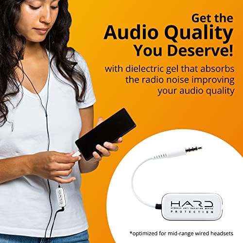 Elevate Your Audio Experience with the Shield Your Body EMF Blocker Headset – Advanced Radiation Protection for 5 G Devices, Enhanced Sound Quality, and Air Tube Technology for Health-Conscious Listeners, Compatible with Standard 3.5 mm Headphones – Lightweight, Durable, and Ideal for Everyday Use