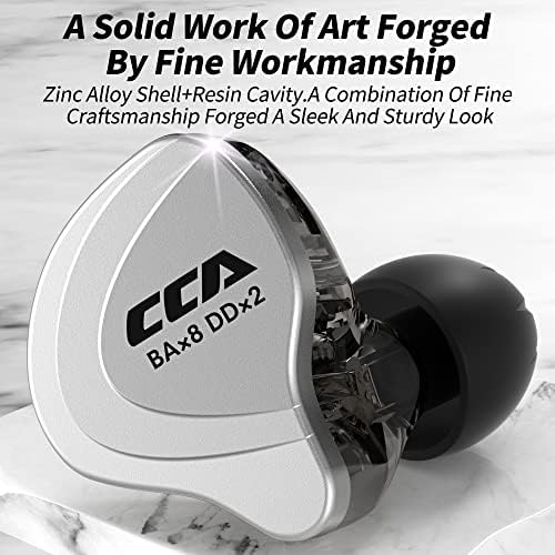 Elevate Your Sound Experience with CCA C10 Hybrid IEM Earphones – 4 BA + 1 DD Configuration for Unmatched Audio Clarity, Detachable Cable for Customization, and Built-in Microphone for Gaming & Calls – Stylish Purple Design for Musicians and Gamers Alike!