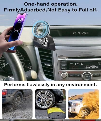 Magnetism Car Phone Holder for Subaru Outback 2010-2014 – Mag Safe-Compatible Adjustable Mount with 360-Degree Rotation for Hands-Free Convenience and Enhanced Driving Safety – Innovative Design to Prevent Air Vent Obstruction and Ensure Effortless Accessibility