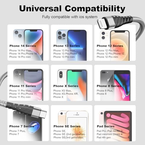 Premium 10 FT USB C to USB C Charger Cable – Dual Pack 100 W Fast Charging, Nylon Braided Design for i Phone 16 Series, Mac Book, and Samsung Galaxy S24 – Stylish Pink Color for Enhanced Durability and Flexibility