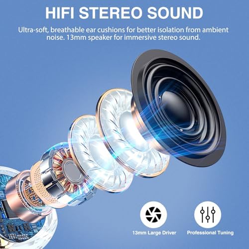 Penguins Kids Bluetooth Headphones – Safe 85 d B Volume Limited Earbuds with 30-Hour Playtime, Waterproof Touch Control for Small Ears – Ideal for School, Travel, and Home Use with Superior Device Compatibility and Child-Friendly Design