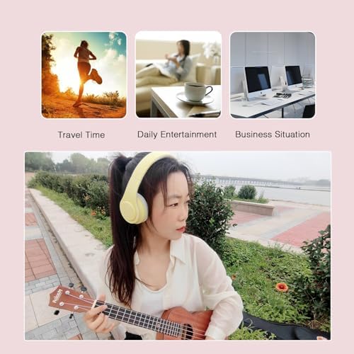 Lightweight Pink RAT TAIL V5.0 Bluetooth Over-Ear Headphones – Foldable Design with Micro SD/TF Card & FM Radio for Ultimate Audio Experience – Perfect Wireless & Wired Headset for Music Lovers on the Move