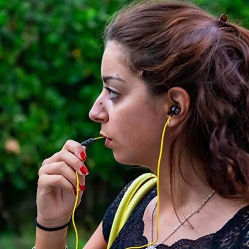 LUDOS Clamor Wired Earbuds – Premium Noise-Isolating In-Ear Headphones with Memory Foam Tips, Built-in Microphone, 5-Year Warranty – Perfect for i Phone and Samsung Users, Ideal for Students and Small Ears in Stylish Pink – Ultimate Sound Quality and Comfort for Everyday Use