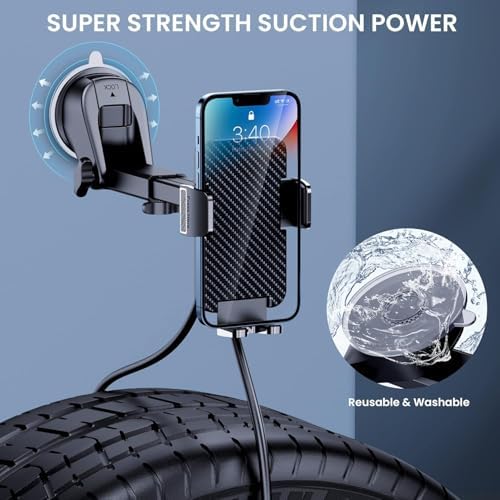Universal Car Phone Mount: Hands-Free Adjustable Holder for Safe Driving – Secure Air Vent Smartphone Stand for i Phone & Android – 360-Degree Rotation for Optimal Viewing and Easy Access – Durable Lightweight Design for All Vehicles