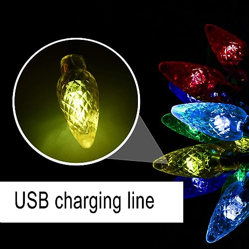 Elevate Your Charging Experience with 2 pcs Multicolor LED USB Charging Cable – Perfect for Festive Décor and Fast Device Powering for Christmas, Valentine’s Day, and Gatherings – Enhanced Compatibility, Durable Design, and Ambient Glow