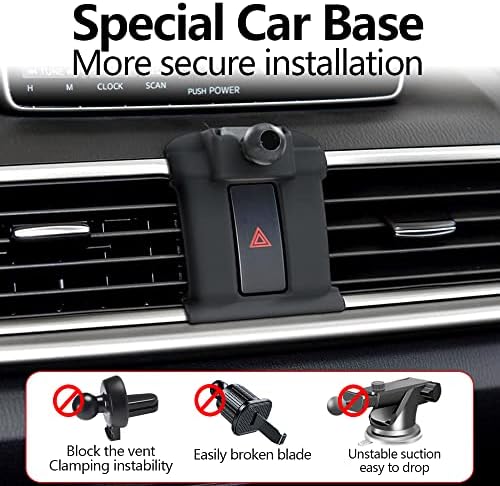 Mazda 3 Phone Holder Mount (2019-2025) – Premium Gravity Car Bracket for Secure Smartphone Access and Enhanced Driving Safety – Effortless Installation and Optimal Visibility – Sleek Design for Modern Interiors – Ideal Auto Accessory for Hands-Free Navigation and Call Management