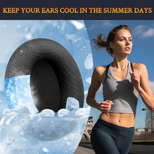 Transform Your Beats Studio Pro with SOULWIT’s Premium Cooling Gel Earpads – Advanced Breathable Mesh & High-Density Foam for Superior Comfort and Noise Isolation – Stylish Navy Blue Aesthetic – Enhanced Fit for Ultimate Audio Enjoyment