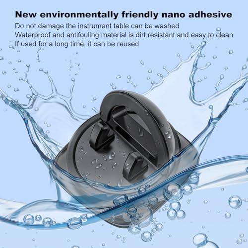 Car Phone Holder Mount, Dashboard Cell Phone Stand with Anti-Slip Base, Dual Adjustable Clips, Universal Compatibility (Ring) – Enhanced Compatibility and Speed