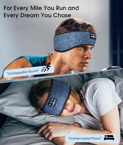 Revolutionary Bluetooth 5.4 Sleep Mask Headphones with Superior HD Sound Quality – Ultimate Comfort Music Headband Perfect for Travel, Yoga, and Running – Exceptional Gift Option for All, Featuring Unmatched Compatibility for an Elevated Listening Experience