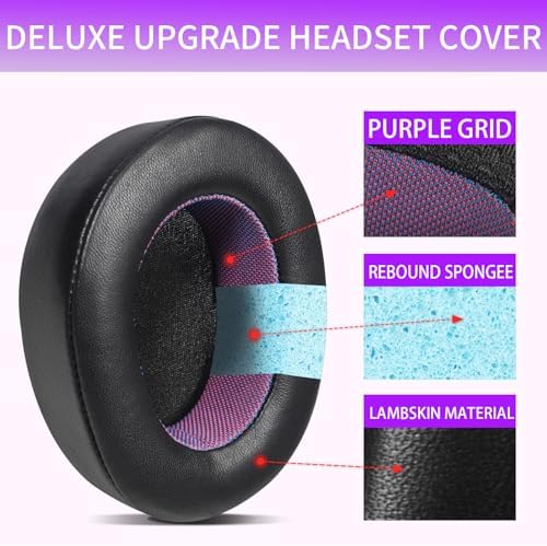 Upgrade Your Audio Experience with Premium Sheepskin Replacement Earpads for Steel Series Arctis Nova Pro (Wired) – Unmatched Comfort and Superior Sound Isolation for Gamers and Audiophiles – Effortless Installation with Enhanced Longevity