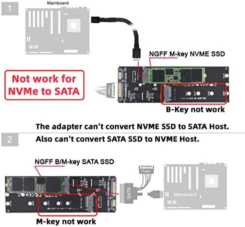 Maximize SSD Performance with NFHK M.2 to Oculink Adapter – Dual 2-to-2 PCIe NVME/AHCI Connector for Enhanced Speed | Supports 2230/2242/2280/22110 mm Drives | Ideal for High-Performance Gaming & Content Creation | Plug-and-Play Installation for Seamless Upgrades | Durable, Compact Design for Reliable Connections
