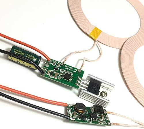 Taidacent High-Efficiency Wireless Power Supply Module – Versatile Inductive Charging Coil with 12 V-24 V Input and 5 V 2 A Output for Enhanced Device Compatibility and Optimal Charging Speed – Ideal for Home, Office, and Industrial Use