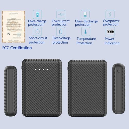 High-Capacity Dual Portable Charger Pack – 20000 m Ah USB-C Power Bank for Rapid Charging – Compact External Battery for All USB Devices – Ideal for Travel, Work & Daily Use