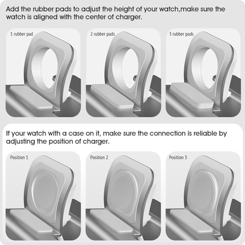 Revolutionize Your Charging Experience with CENSTECH’s 3-in-1 Aluminum Docking Station – Compatible with All i Phone Models 1-14, Every Apple Watch Series, and Air Pods – Space-Saving Stand with Nightstand Mode for Effortless Access – Quick and Reliable Charging Solution for Modern Apple Enthusiasts – Durable, Sleek Design Perfect for Home and Office Environments – Organize and Enhance Your Space While Enjoying Fast Charging Efficiency!