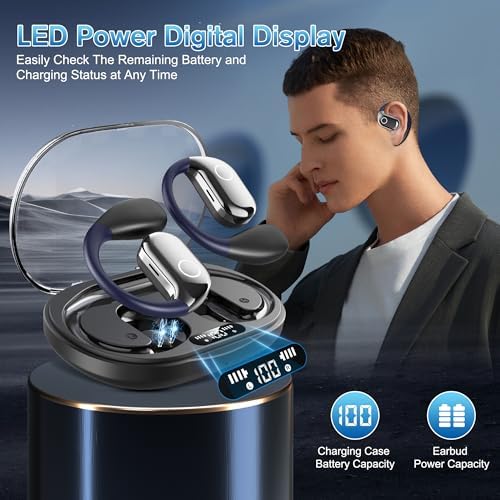 AI-Powered 144-Language Bluetooth Earbuds: Advanced Noise-Canceling Headphones for Effortless Communication in Any Setting, Ideal for i OS & Android Users, Waterproof Design for Enhanced Durability and Comfort During Travel