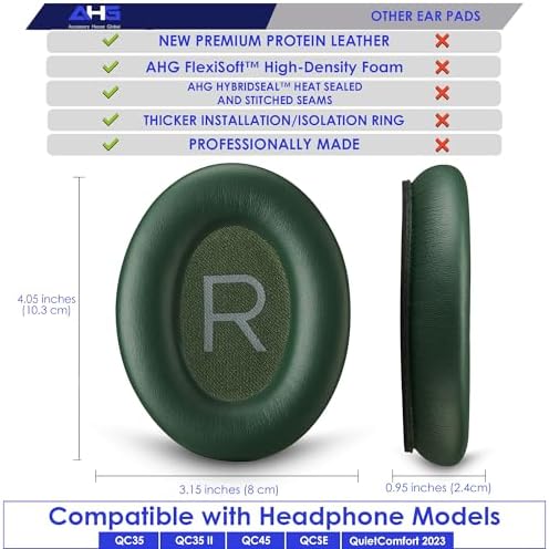 Ultimate Comfort Upgrade Kit: Premium Replacement Ear Pads & Headband Cushions for Bose Quiet Comfort 2023 Models (QC45, QCSE, QC35 II) – Easy DIY Installation in Elegant White Smoke for Superior Sound Quality and Long-lasting Durability