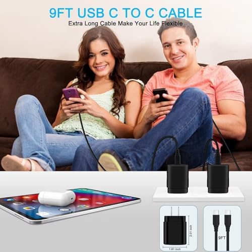 25 W Super Fast Type-C Charger for Samsung Galaxy Devices – Compatible with S25 Ultra, A-Series, Z Flip & Z Fold – 10 FT USB-C Cable Included for Ultimate Convenience – Compact, Durable, and Overheat Protection for Safe Charging – Elevate Your Charging Game Today!