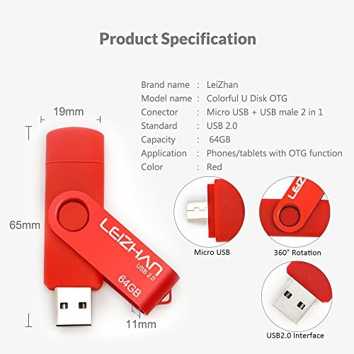 Unlock Ultimate Storage with LEIZHAN 128 GB OTG Flash Drive – Fast USB 2.0 Micro Pendrive for Android Devices, Perfect for Samsung Galaxy, Xiaomi, LG, Sony, One Plus, HTC, and Meizu – Reliable, Portable Memory Solution for Photos, Videos, and Documents