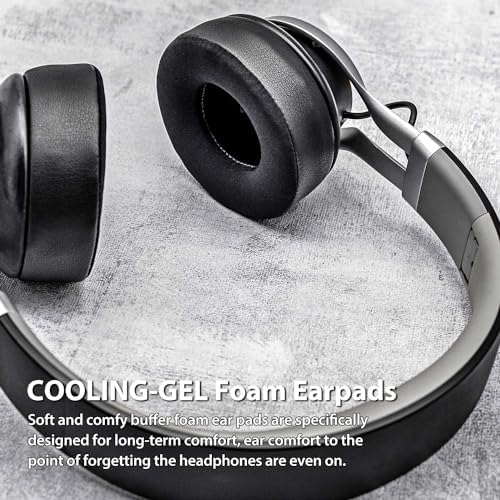 Upgrade Your Jabra REVO Headphones with TRANSTEK Premium Memory Foam Earpads – Luxurious Hybrid Velour for Ultimate Comfort, Effortless Installation, and Exceptional Sound Isolation for Audiophiles and Casual Listeners