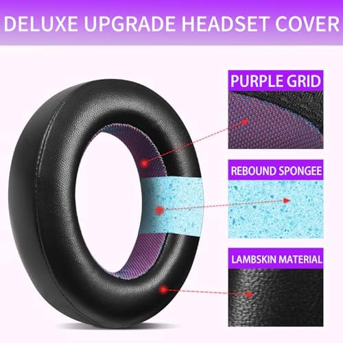 Upgrade Your Audio Experience with Premium Sheepskin Replacement Earpads for Steel Series Arctis Nova Pro (Wired) – Unmatched Comfort and Superior Sound Isolation for Gamers and Audiophiles – Effortless Installation with Enhanced Longevity