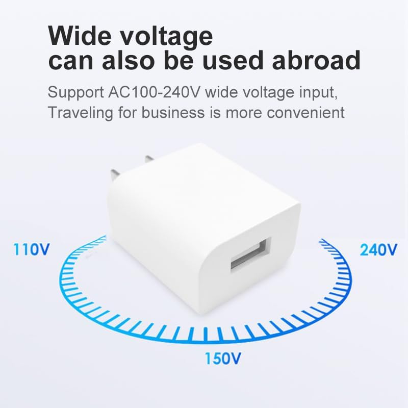 UL Certified 5 V 1 A USB Wall Charger – Efficient Fast Charging Adapter for i Phone, Android, Kindle Fire & More | Travel-Ready Compact Design for Home and Office Use | 1000 m A Output Ensures Versatile Device Compatibility and Safety