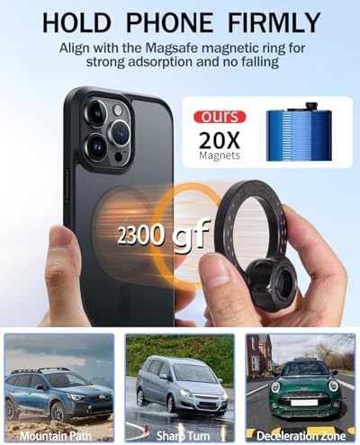 Mag Safe-Compatible Car Phone Mount for 2019-2025 Toyota Corolla, Corolla Hatchback & Corolla Cross – Securely Holds 8-Inch Touchscreens for Effortless Navigation & Hands-Free Use, Streamlined Design for Maximum Safety and Accessibility